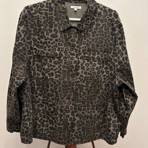 Good American Green Camo Jacket